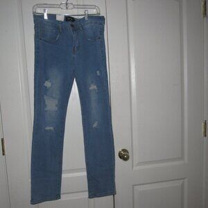 NWT N-AMSTERDAM Boy's Stretch Skinny Distressed Medium Wash Jeans Size 18